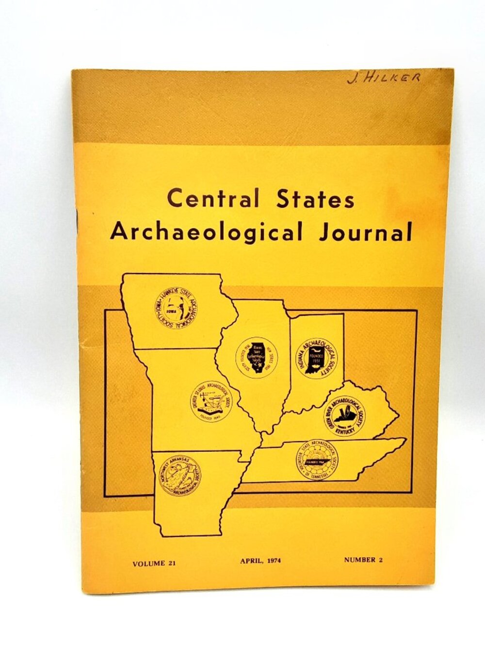 Central States Archaeological Journal Vol. 21 Number 2 April 1974 Paperback